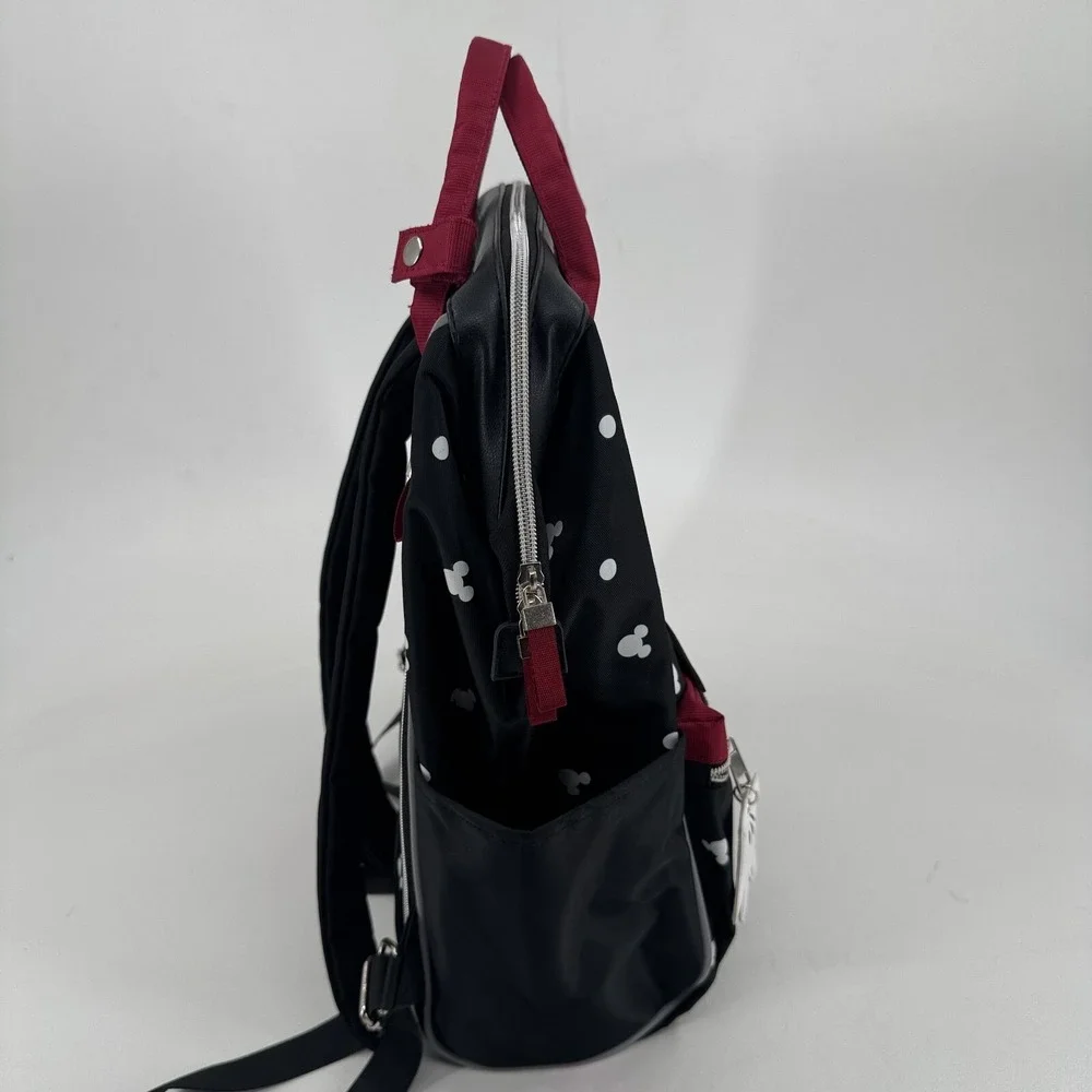 Disney Mickey Mouse Backpack Peek-A-Boo Polka Dot‎ Zip Close Travel Diaper Bag